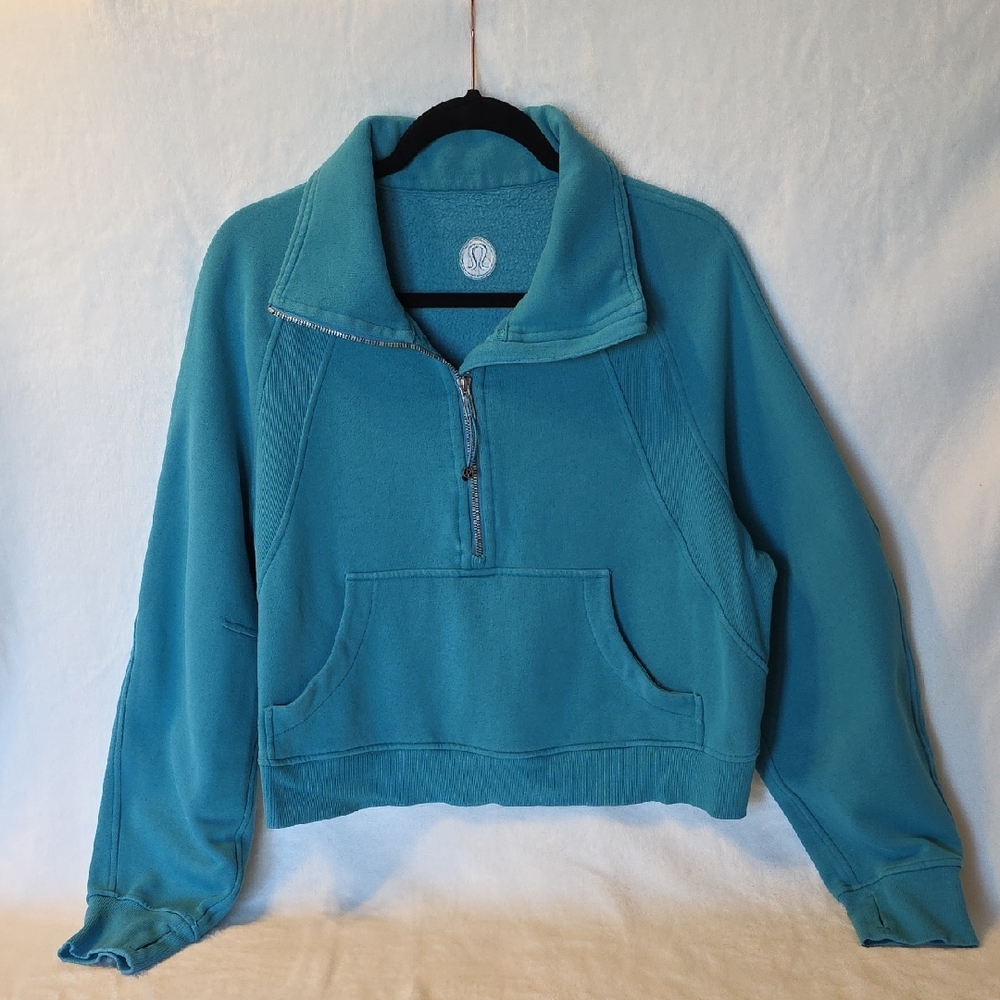 Lululemon Scuba Oversized Funnel Neck Half Zip Oceanic M/L